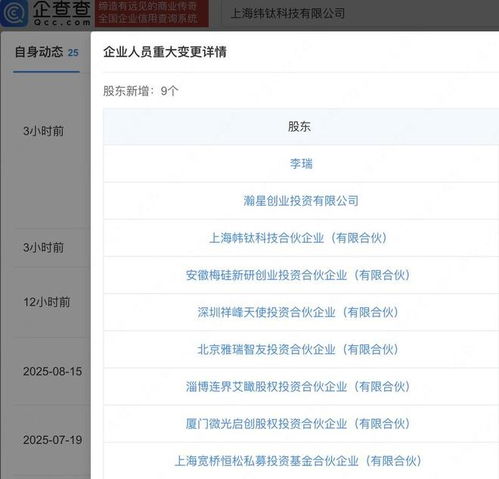 小米旗下瀚星創投入股緯鈦機器人，加速人工智能行業應用布局